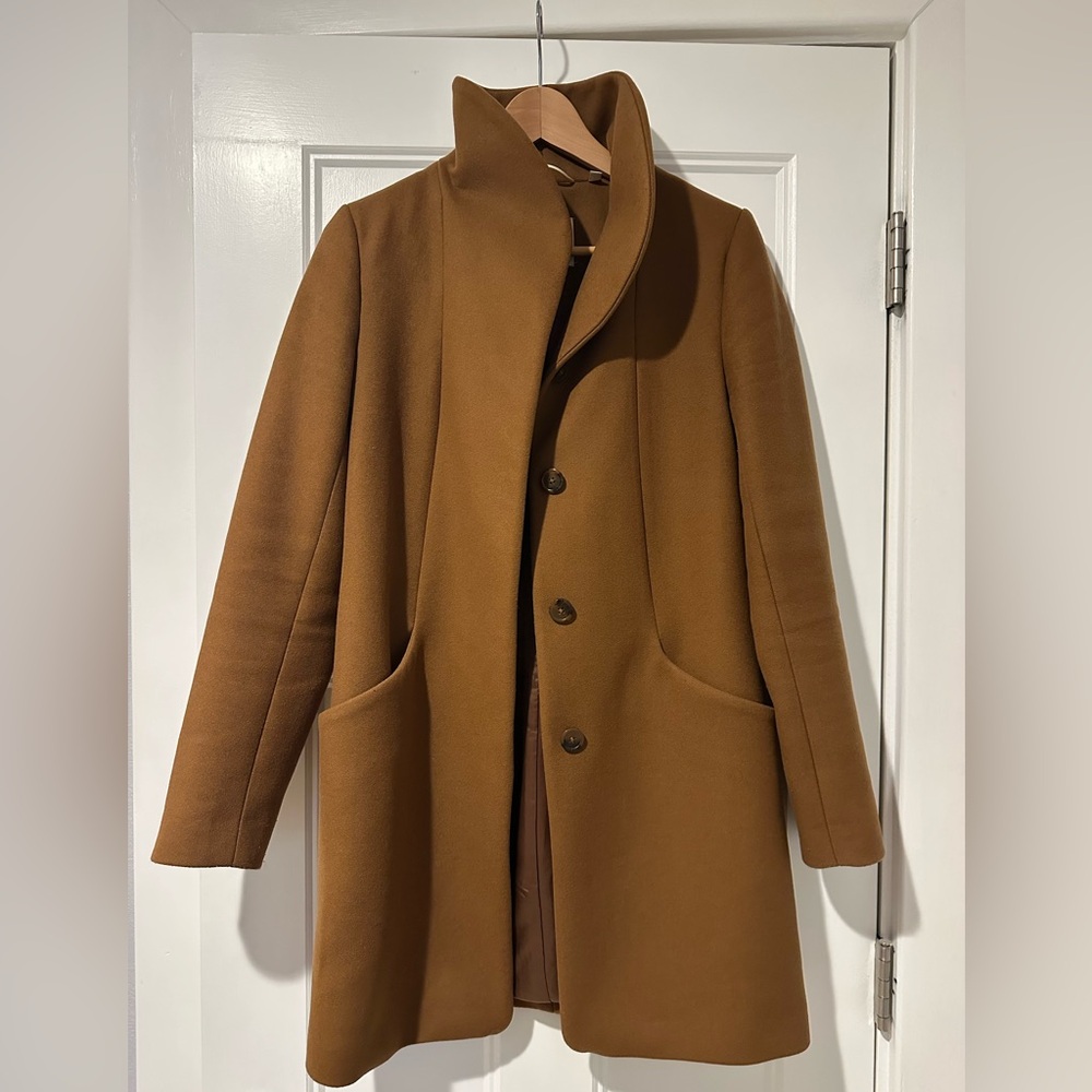 Aritzia Wilfred The Cocoon Coat - Luxe Wool Cashmere in Camel (Saville) - Picture 6 of 14